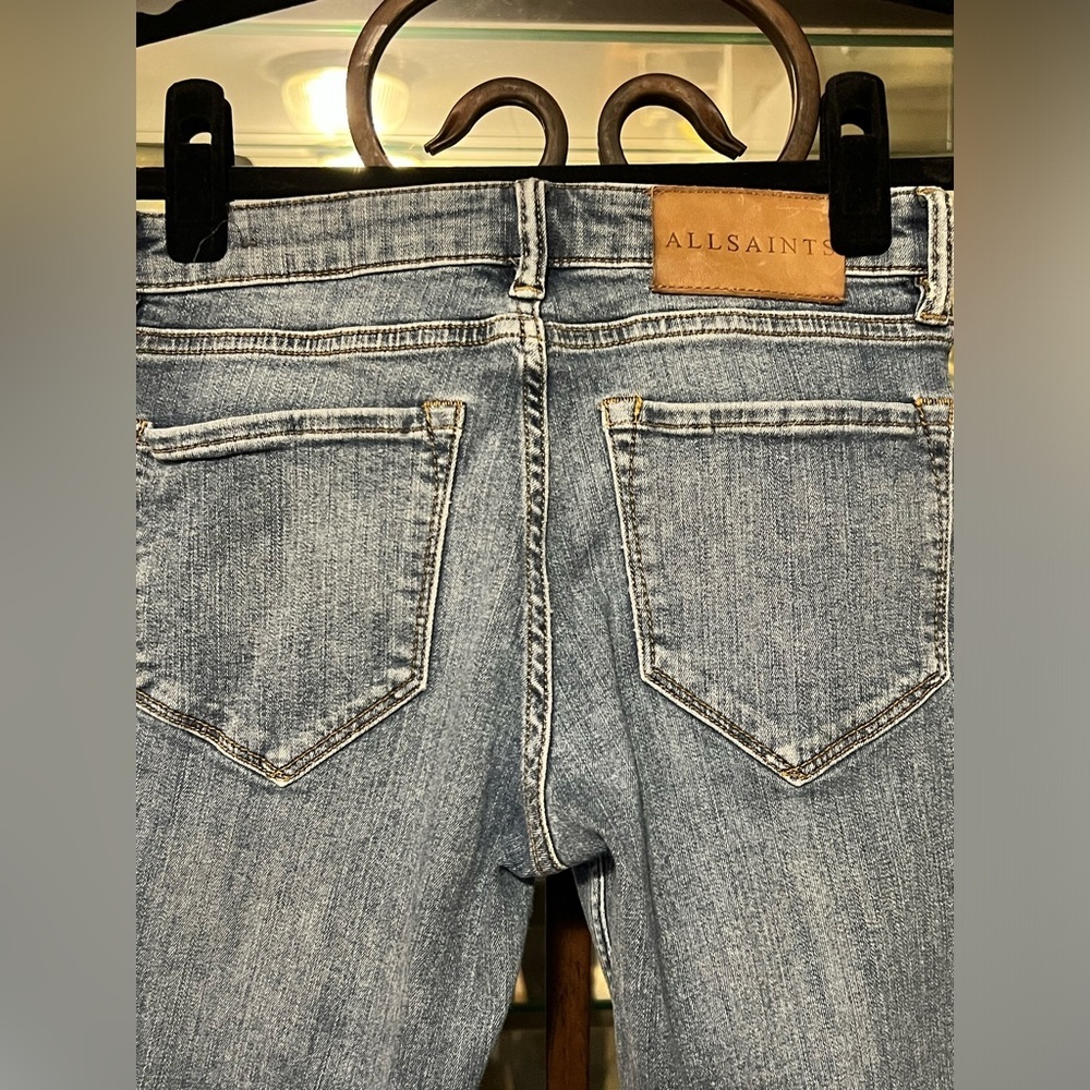 Women’s ALL SAINTS Low-Rise Skinny Fit Jean’s SIZE:26 - Picture 5 of 8